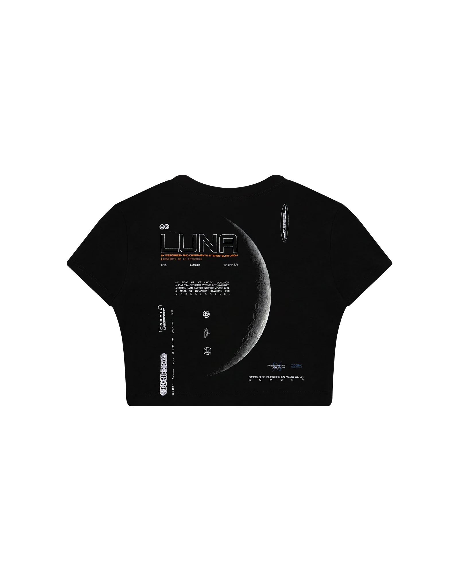 BABY TEE LUNA NEGRO
