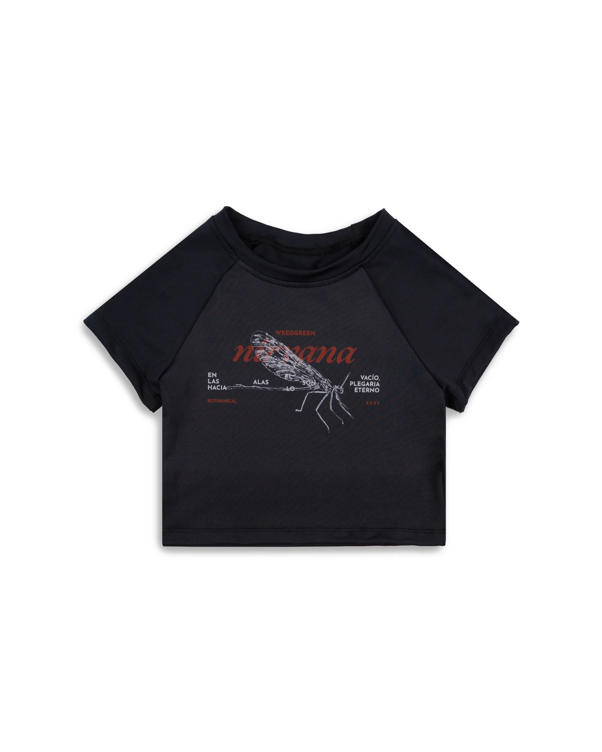 BABY TEE NIRVANA NEGRO