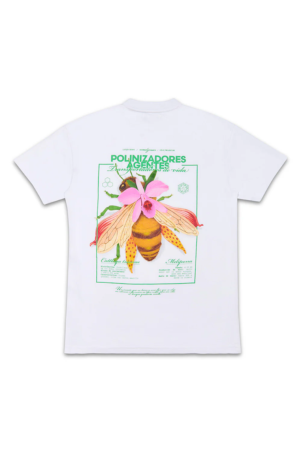 CAMISETA ABEJA BLANCO
