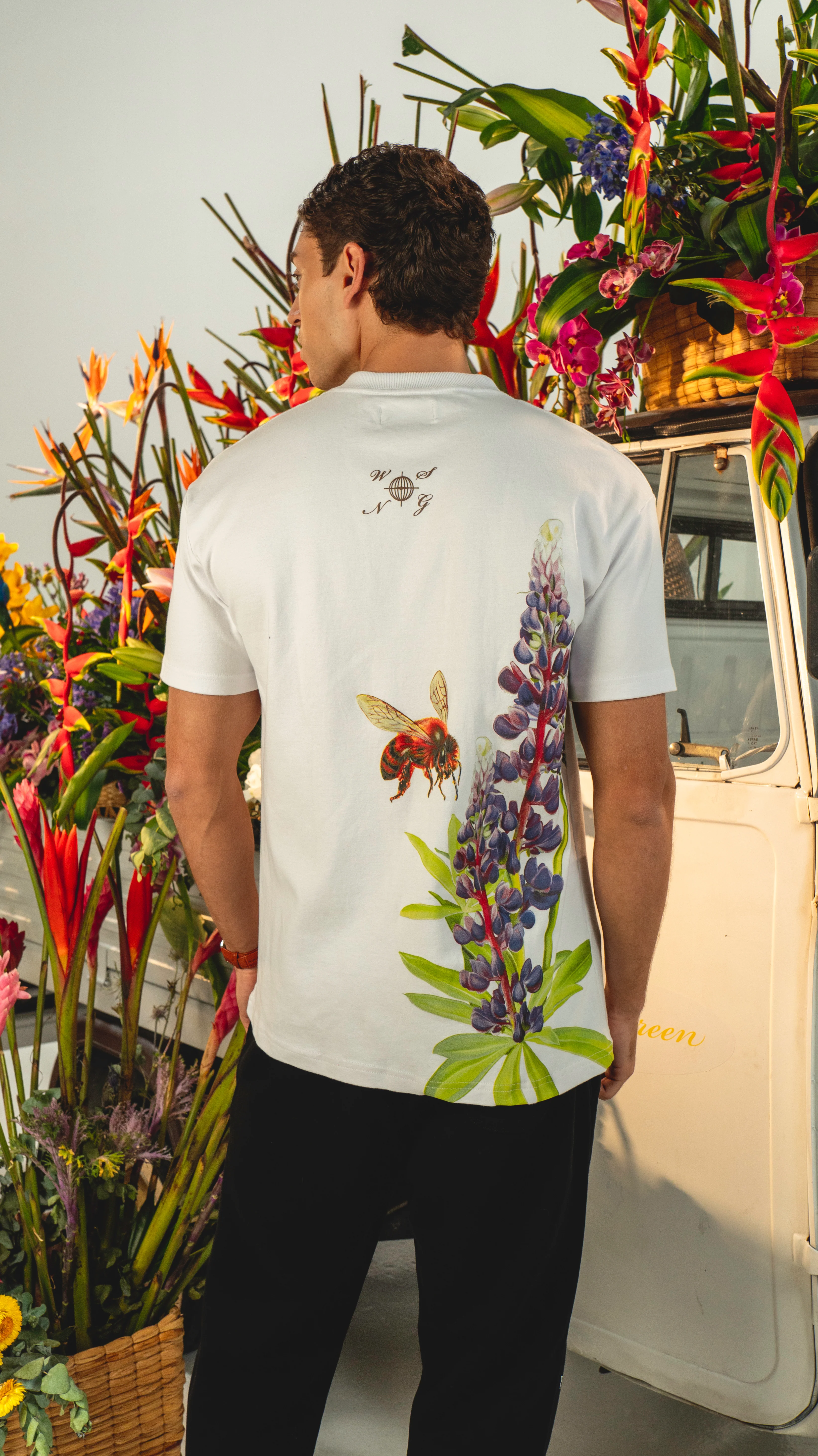 CAMISETA ART LAVANDA BLANCO - Image 2