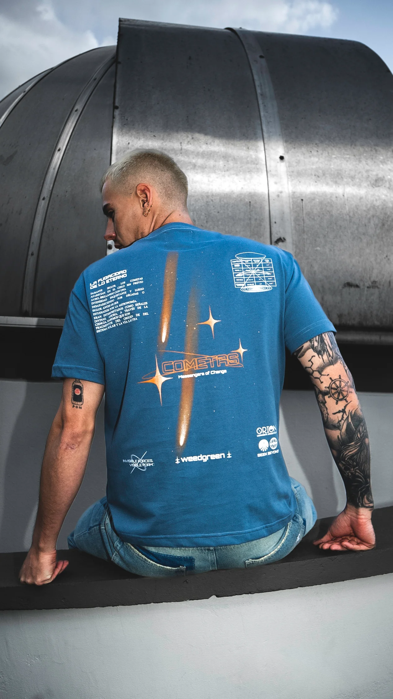 CAMISETA COMETA AZUL - Image 2