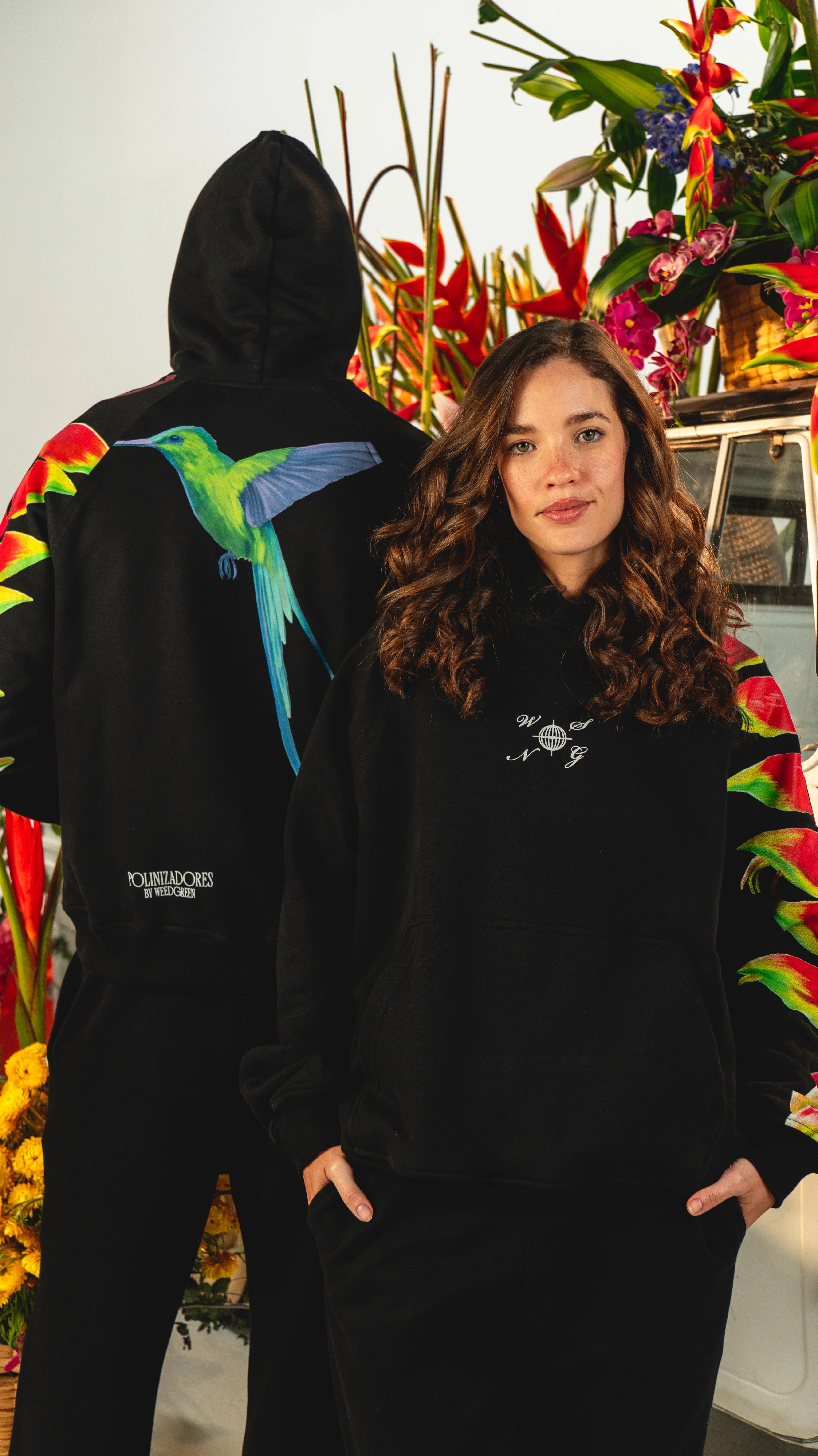HOODIE ART HELICONIA NEGRO - Image 4