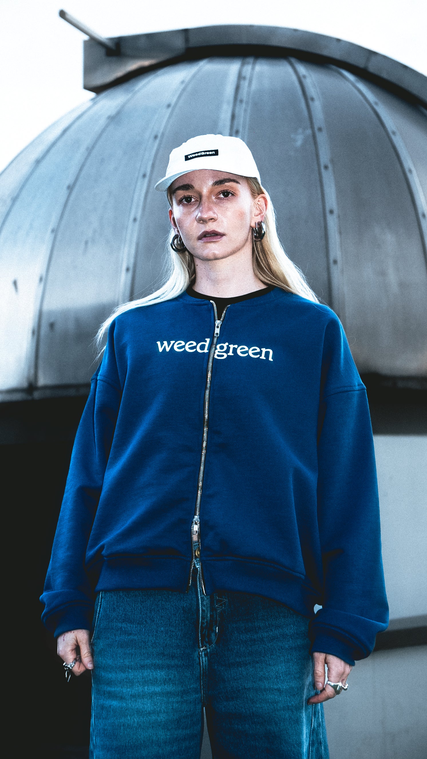 HOODIE DOBLE CIERRE AZUL - Image 3
