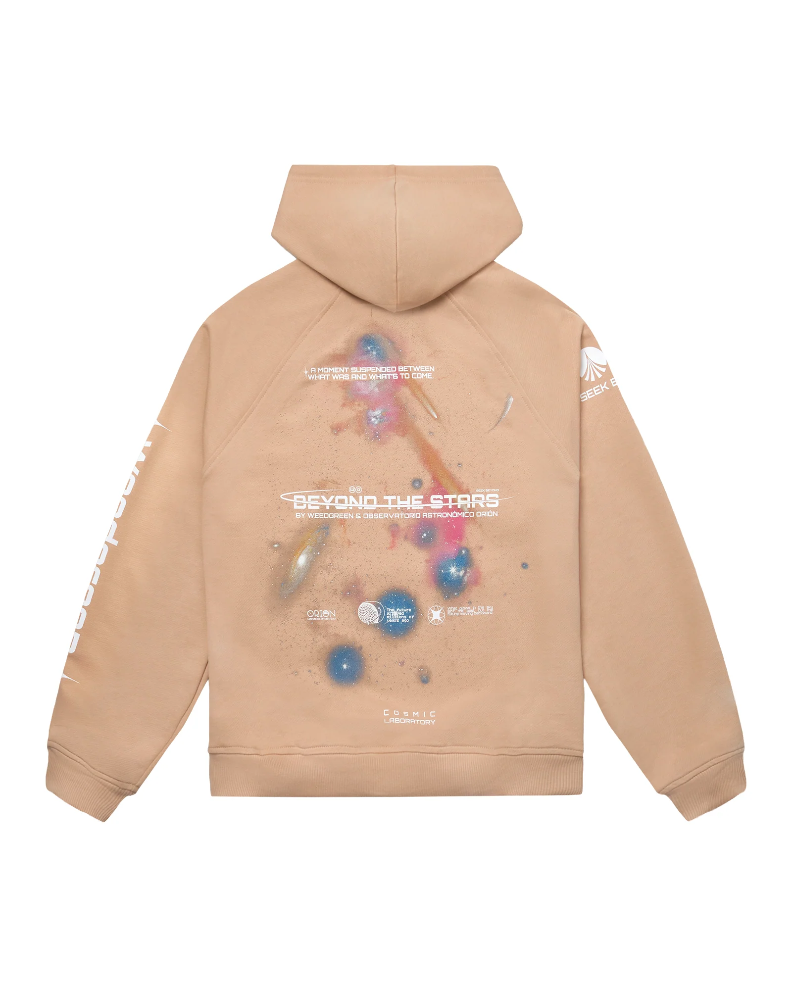 HOODIE COSMOS ART BEIGE